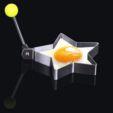 1pc søde omeletter omelet æg stegning skimmel stegt æg shaper ring børn elsker morgenmad madlavning værktøj køkken tilbehøregg skimmel: Stjerne