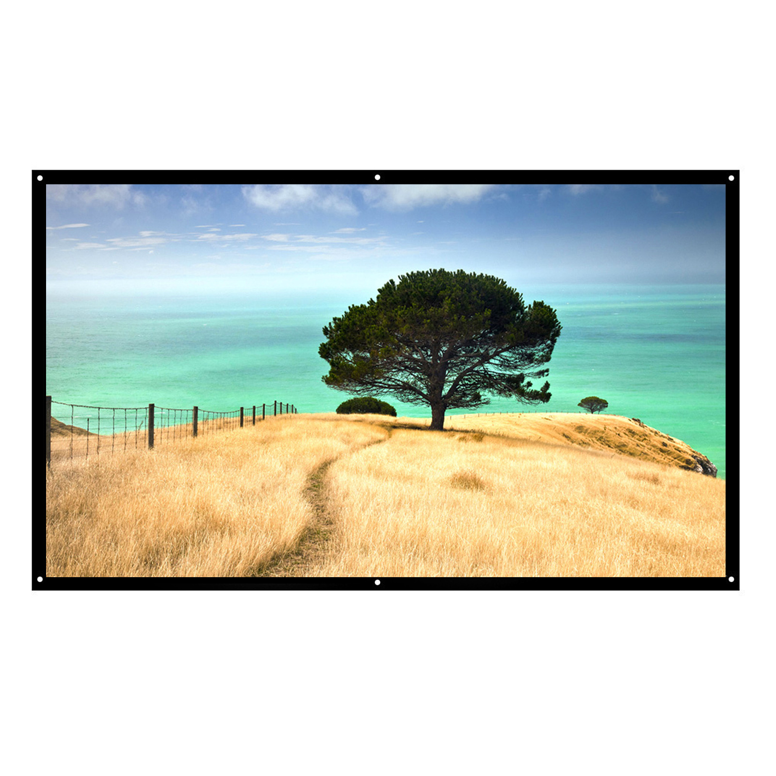 Projector Screen Portable HD Projection Screen Foldable Wall Mounted for Home Theater Office Movies Indoors Outdoor