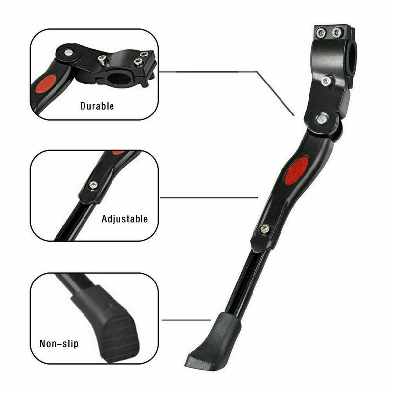 Bicycle Kickstand Stand Prop Side Rear Kick Stand Heavy Duty Road Bike Kickstand Adjustable Scooter Stand