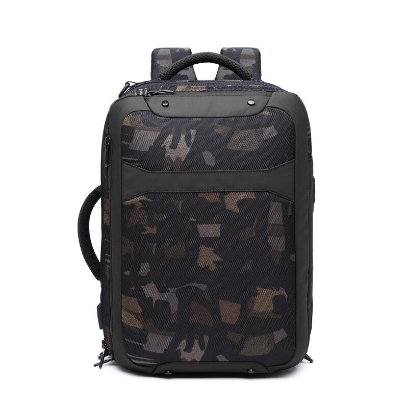 Ozuko Anti-Diefstal Mannen Laptop Rugzak Fit 15.6 Inch Multifunctionele Usb Opladen Waterdichte Rugzakken Mannelijke Reistas Mochila: Camouflage