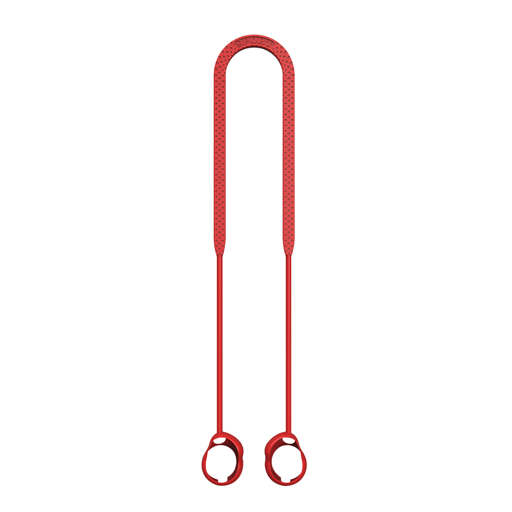 Anti-Verloren Silikon Kopfhörer Seil Halfter Kabel Für Sony WF-1000xm4 Drahtlose Bluetooth Kopfhörer Nacken Gurt Kabel Schnur Sport: rot