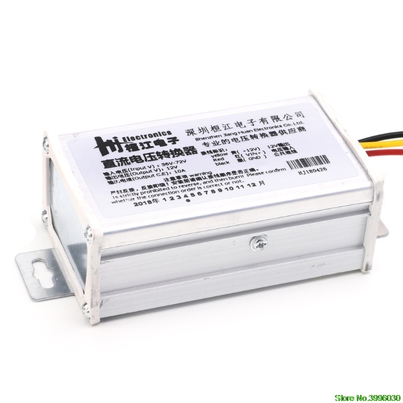 Dc 36v 48v 72v to 12v 10a 120w converter adapter transformator voor e-bike elektrisch
