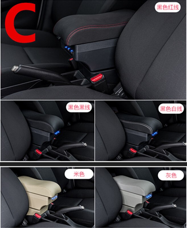 Arm Rest Voor Skoda Fabia 2 Center Middenconsole Opbergdoos Armsteun