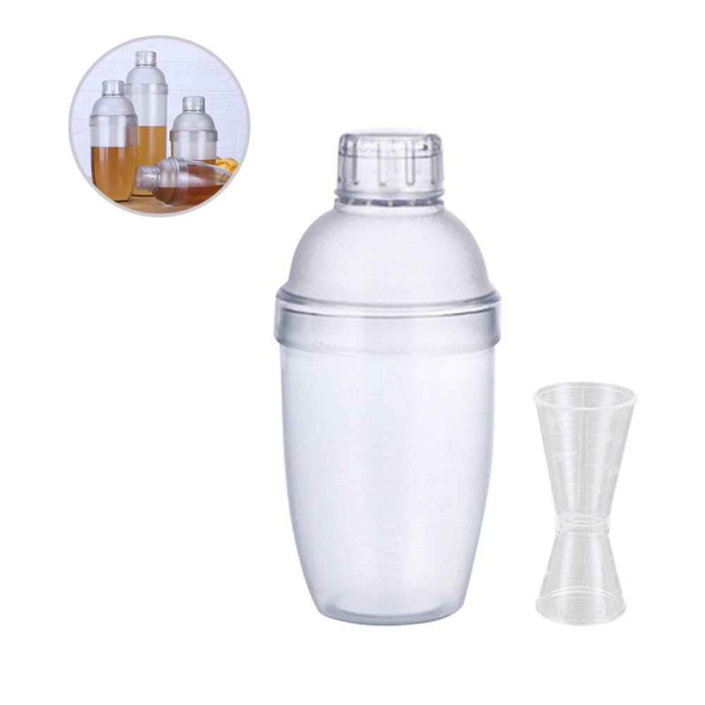 2 st genomskinlig mixer kopp mjölk te kopp pc harts potten klar bar shaker för resturant bar hem