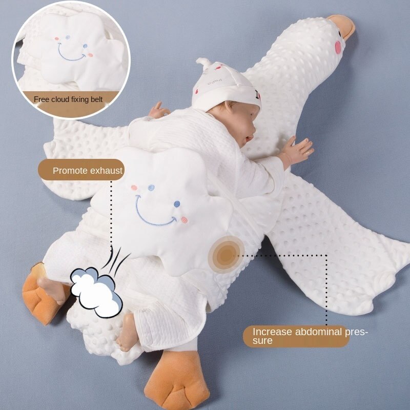 Escape de avión grovel, almohada de tiro blanco grande, Ganso, bebé, confort de remisión infantil, almohada de enfermería cólica, decoración de habitación