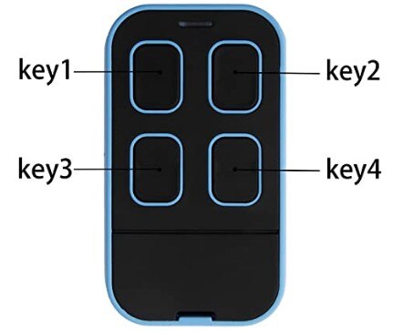 For Auto Multi frequency 4 Button Key Fob Remote Control fixed & rolling code Garage door opener