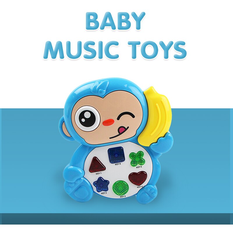 Musical Animal Piano Toys Sound And Light Graphics Educational Musical Instruments For 18 Months Kids