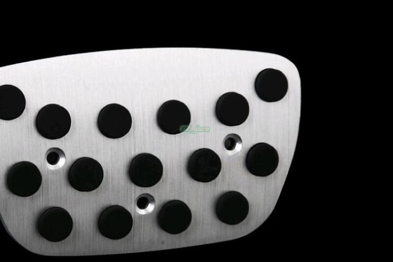 Biltilbehør aluminium ved automatgear speederbremse fodstøtte pedal pedaler pladepuder til toyota land cruiser 200