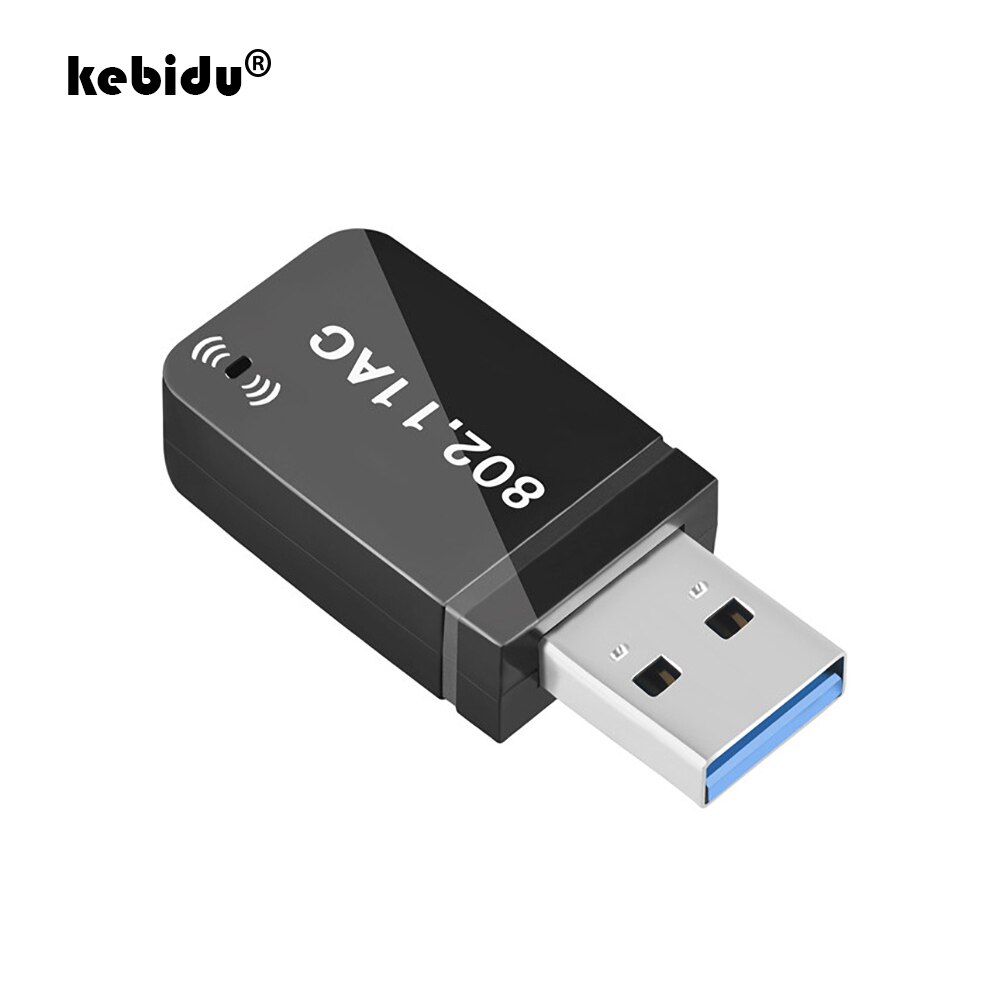 Kebidu senza fili Lan USB 3.0 WiFi Adattatore 8812BU Wi-Fi Ethernet antenna Dongle 1200Mbps Gigabit doppio gruppo musicale 2.4G 5G per Finestre PC