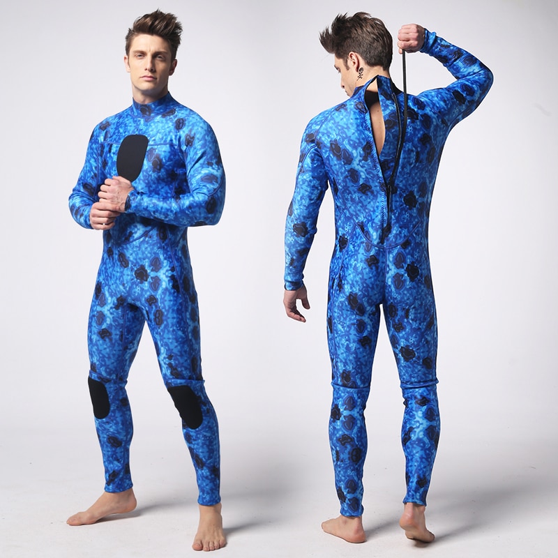 3mm Full Body Long Sleeve SCR Men Camouflage Neoprene Scuba Diving Wetsuit Spearfishing Wetsuit