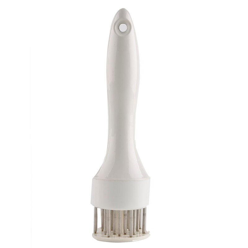 Agulha para amaciador de carne, para bife, utensílios de cozinha, atacado com 21 agulhas de amaciador de carne, agulha para beaf e churrasco: Branco