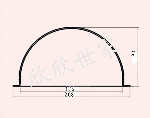 208x94mm Acrylic Indoor / Outdoor CCTV Clear Color VANDAL PROOF Dome Cover Antidust keep Lens clean Protect Housing