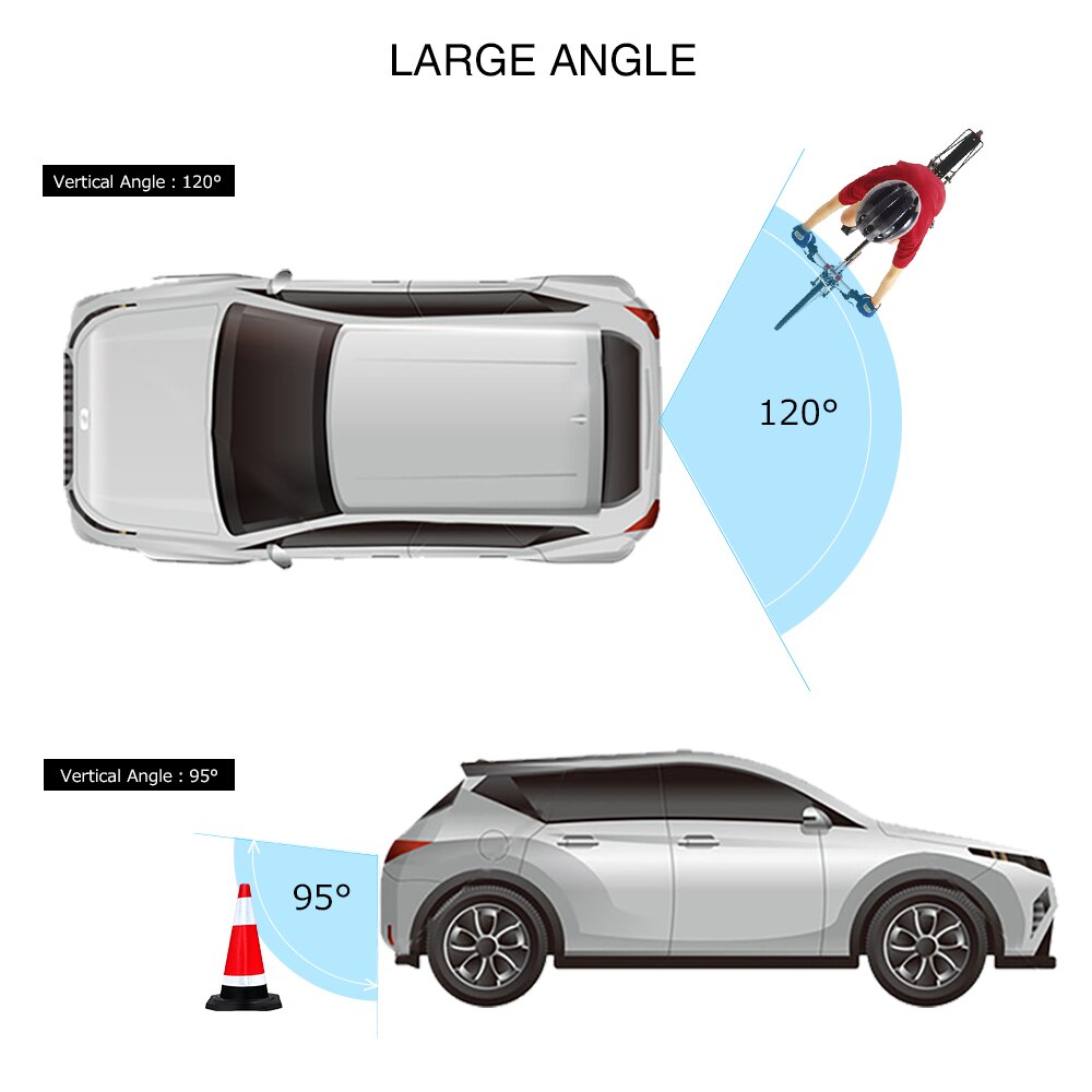 PARKVISION Night Vision Wide Angle Car Reverse Backup Camera Waterproof Guideline Selection Good for Suvs RVs