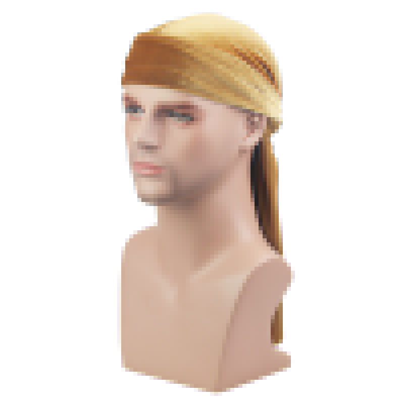Durag-Bonnet en velours longue queue | Chapeau pour hommes et femmes, Bonnet de chimio, chapeau Bandana unisexe chaîne de tête élastique, Bonnet indien de: Or