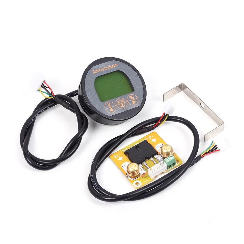 Novo medidor de capacidade da bateria, indicador de capacidade da bateria, amperímetro e testador de voltímetro e bateria dc 8-80v, 50a, 100a, 350a, tr16
