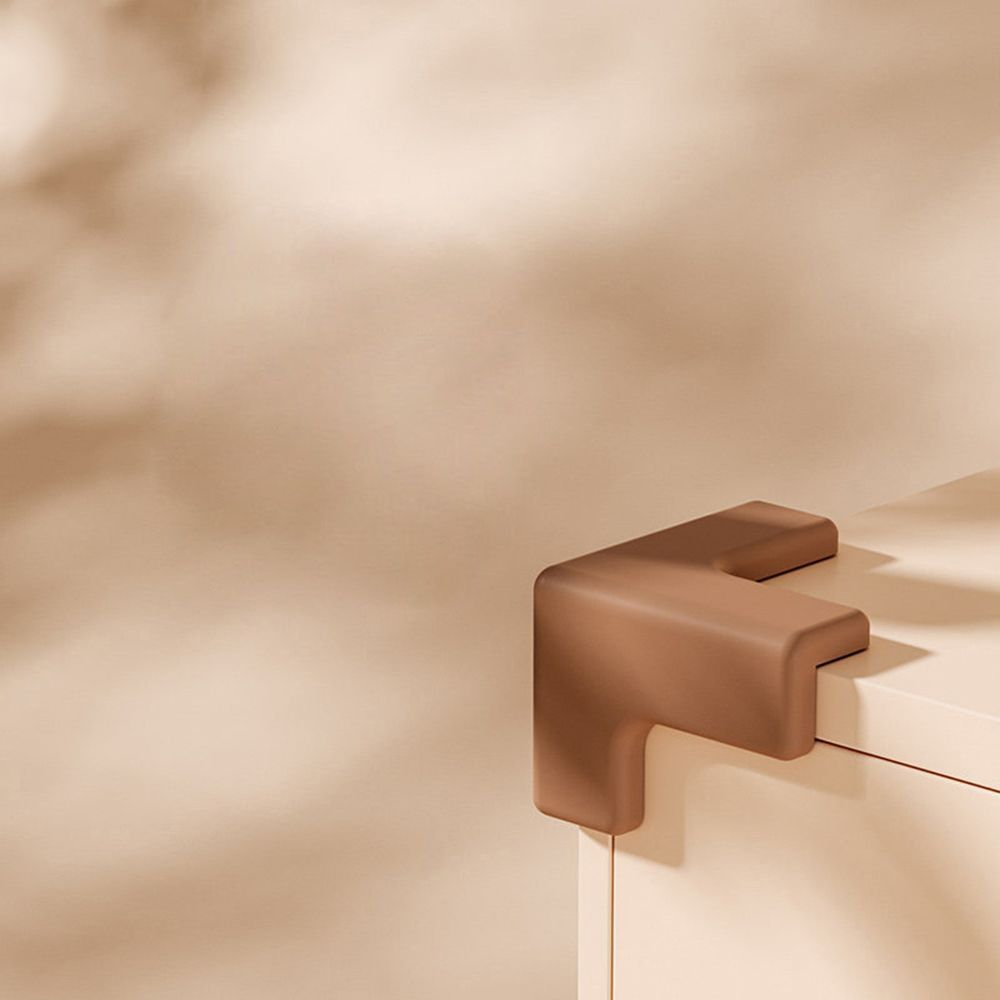 Baby Safe Silicone Corner Protector From Table Desk Furniture Angle Child Safety Edge Guards Anticollision Protection Cover Pad: coffee-T-shape