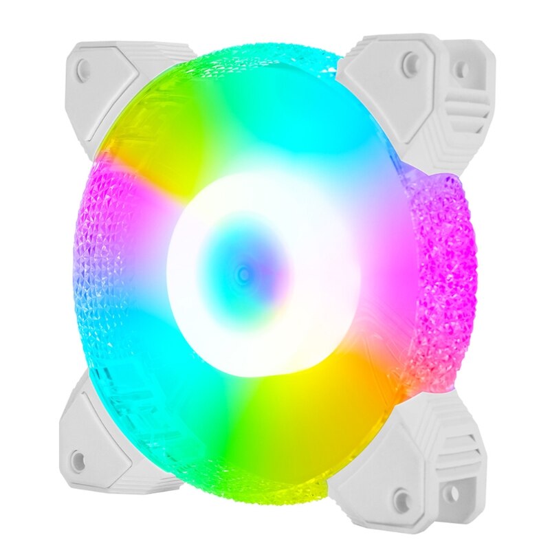 120mm Computer Cooling Fan RGB Case Fan Adjustable High Performance Silent Control Chassis Radiators 3Pin + 4Pin or: color