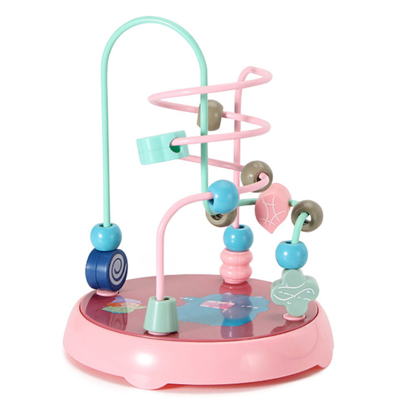 Laberinto De Cuentas De Madera Para Niños - Juguete Educativo, Motor Fino, Colores Vivos - Ideal Para Desarrollar Lógica Y Creatividad