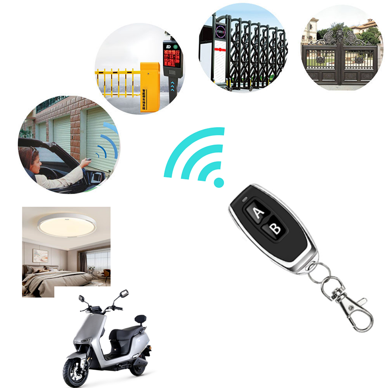 Wireless RF Remote Control Transmitter 433/315MHz with 2 Buttons for Garage Door Opener Home Automation Universal Remote