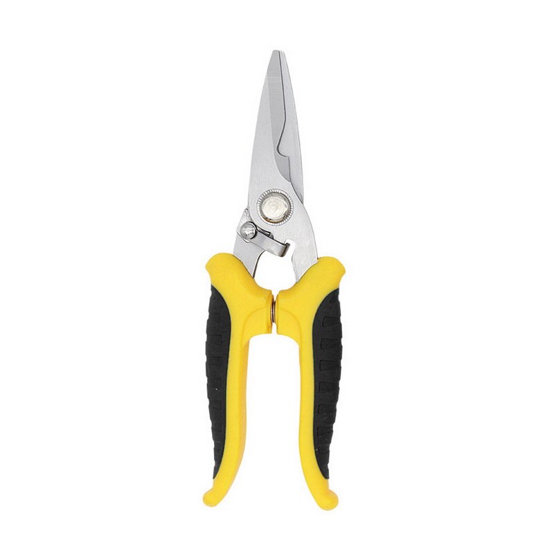 Gardening Fruit Shears Multi-function Tree Branch Shears Garden Shears Anti-slip And Labor-saving Manual Pruning Shears: 7inch yellow