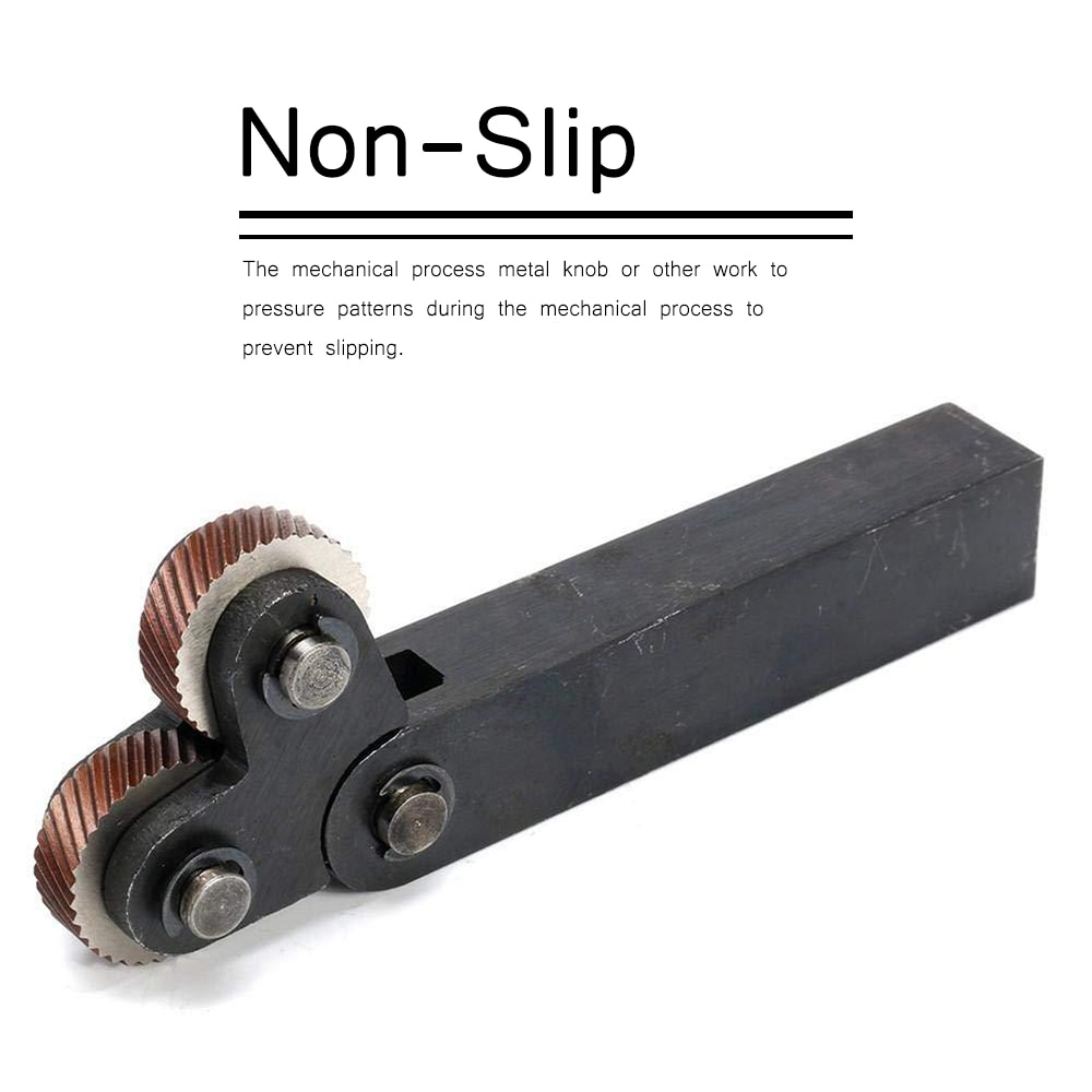 7pcs Dual Wheel Knurling Tool Set with Wheel Linear Pitch Knurl Kit Lathe Cutter Wheel Knurling in lathe Set gear hob cutter