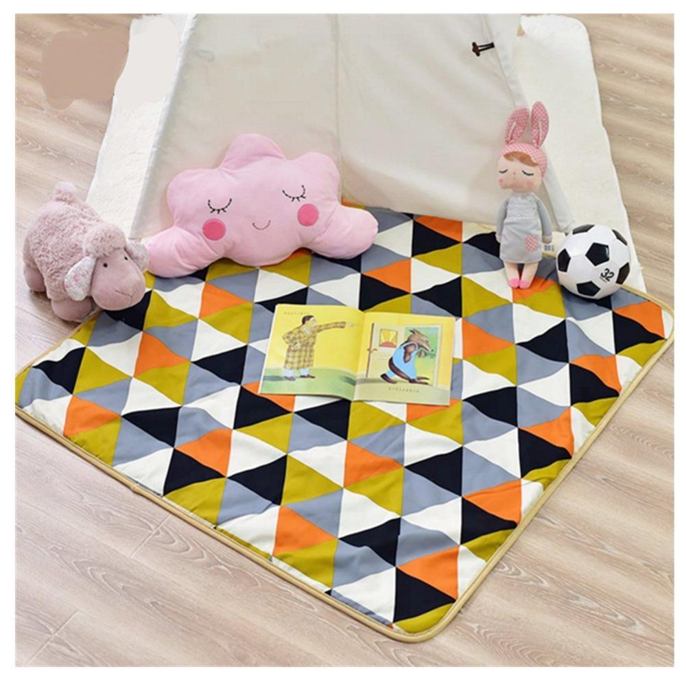 Canvas Padded Teepee Floor Mat Tent Play Mat 110cm Base 2cm Thick