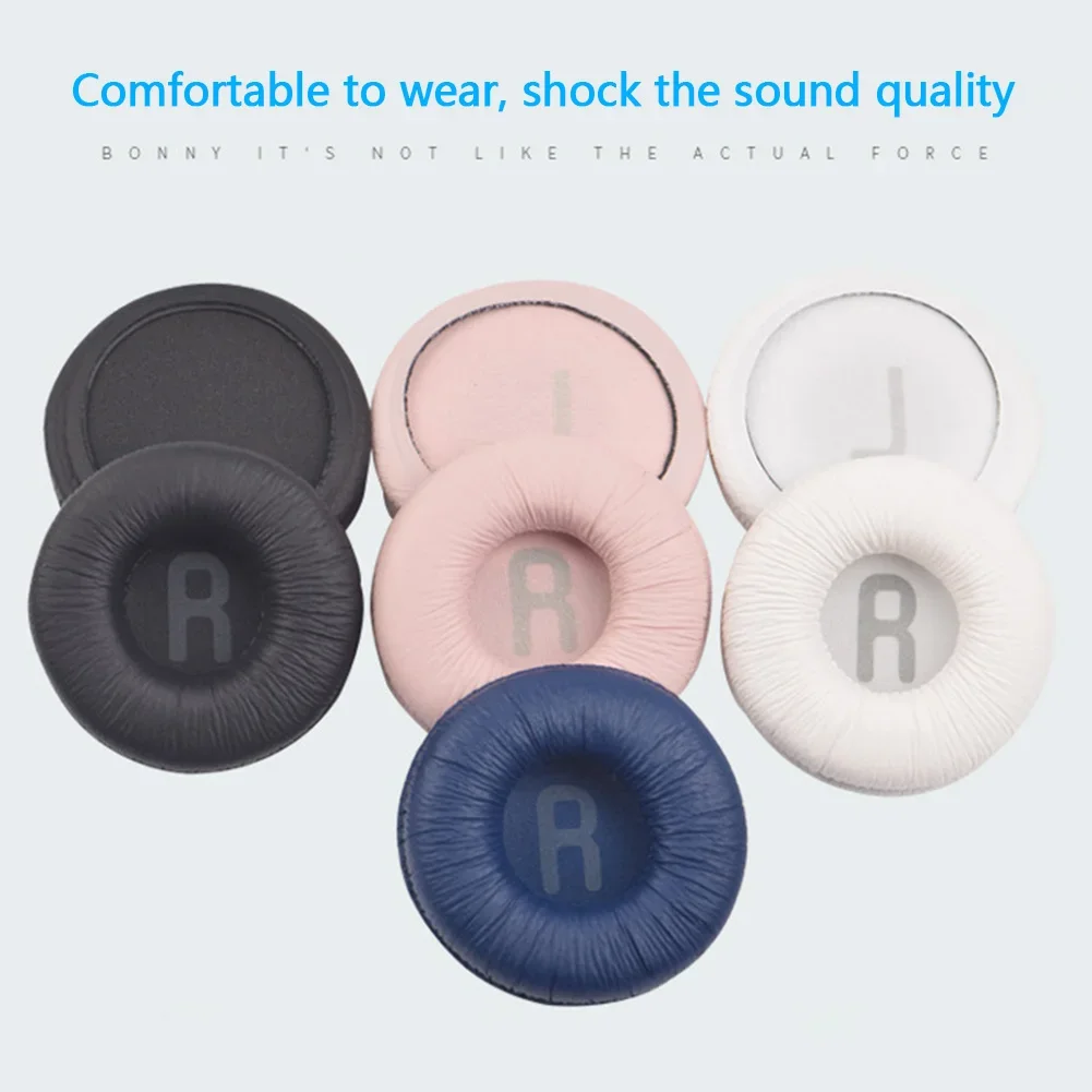 Housses de remplacement pour écouteurs en mousse de cuir, coussin, bandeau supérieur pour casque JBL JR300 T450BT T500BT Tune600, 70mm