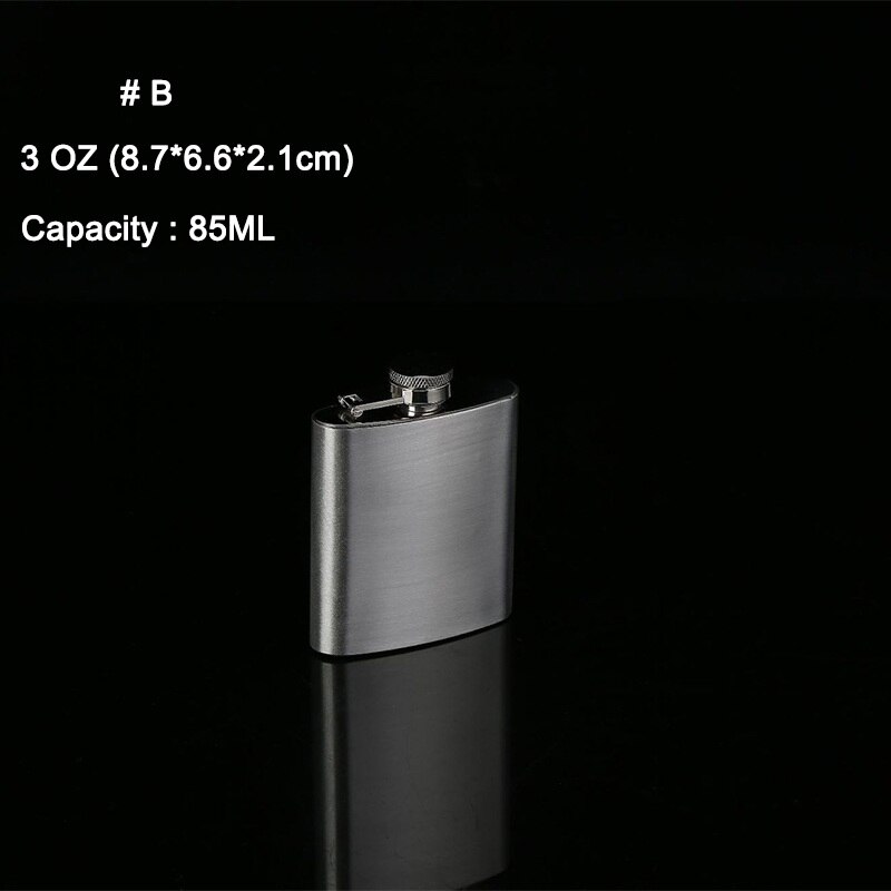 Draagbare Bar Rvs Heupfles Flagon Draagbare Wijn Whisky Pot Fles Drinkware Fles Hoge Quanlity: B