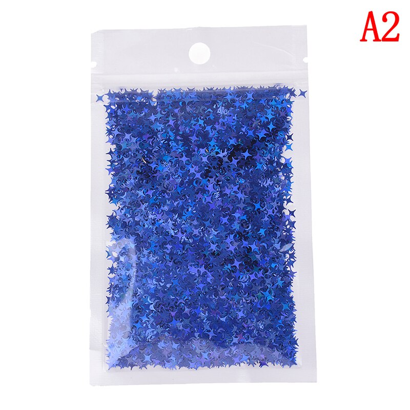 10g Vier Stern Glitter Diy Kristall Schleim Liefert Ultra-dünne Scheiben Nägel Kunst Tipps Box Zubehör Dekoration Spielzeug für Kinder Modell: 2