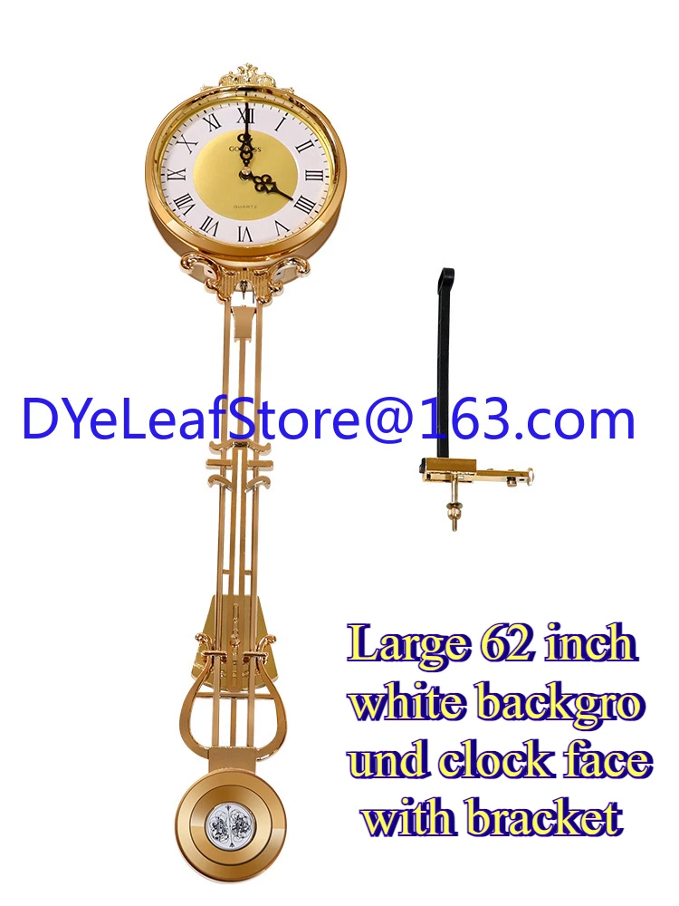 Vloer Slinger Accessoires Europese Woonkamer Slinger Klok Stand Uurwerk Verticale Quartz Klok Onderdelen: Zilver