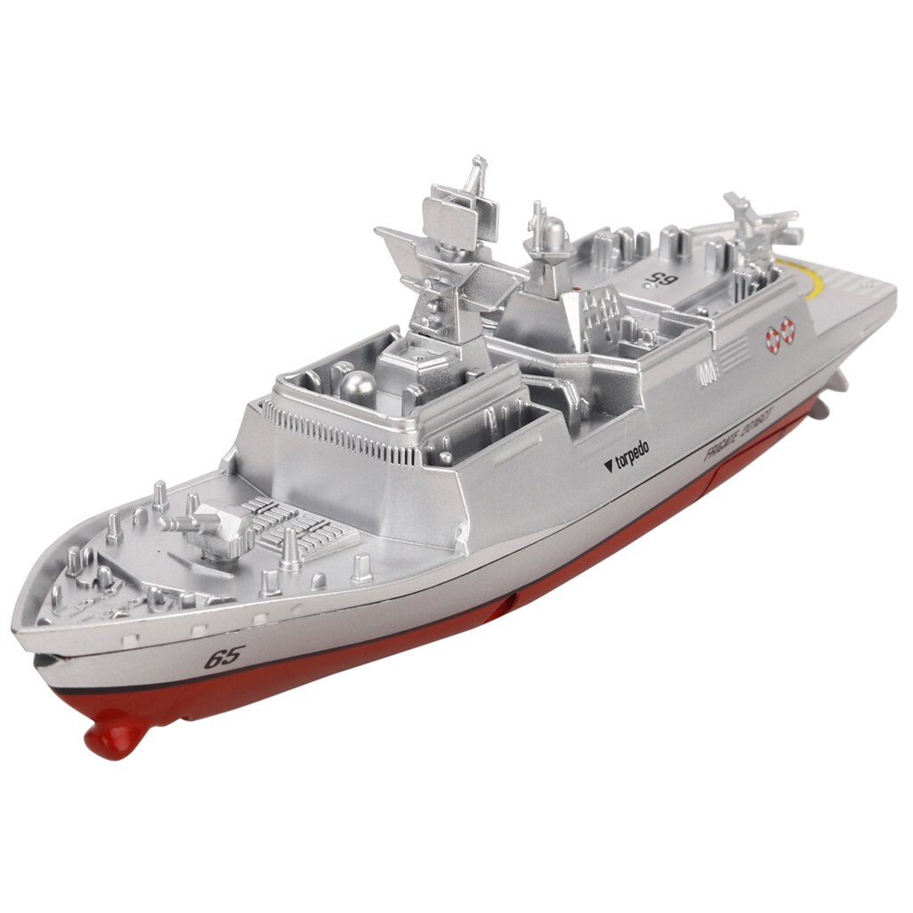 RC Navy Radio Remote Control Boat / Warship - Silver