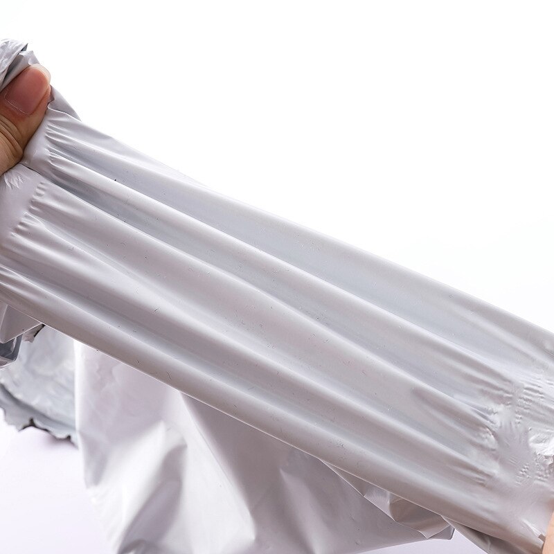 50 stuks/partij witte verzendzakken 14 maten poly mailer waterdichte verzendzakken zelfklevende koeriersopslagzakken