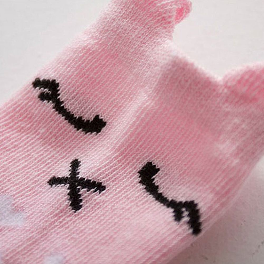 Del bambino Della Ragazza del Ragazzo Del Fumetto Dei Capretti Calzini E Calzettoni cotone Pettinato anti-scontrino Calzini E Calzettoni 2-4Y rosa