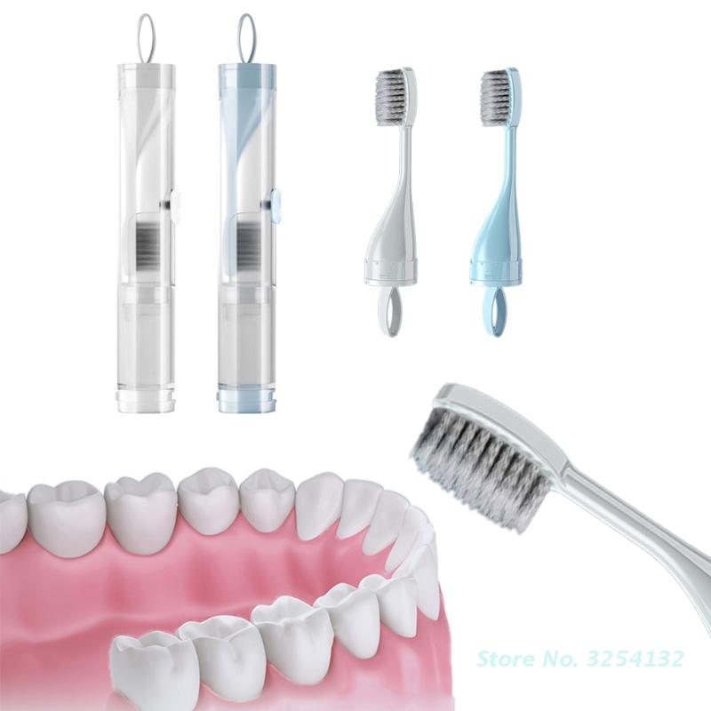 Portátil dobrável escova de dentes viagem conjunto criativo dente limpo ferramentas pode segurar dental acessórios do banheiro