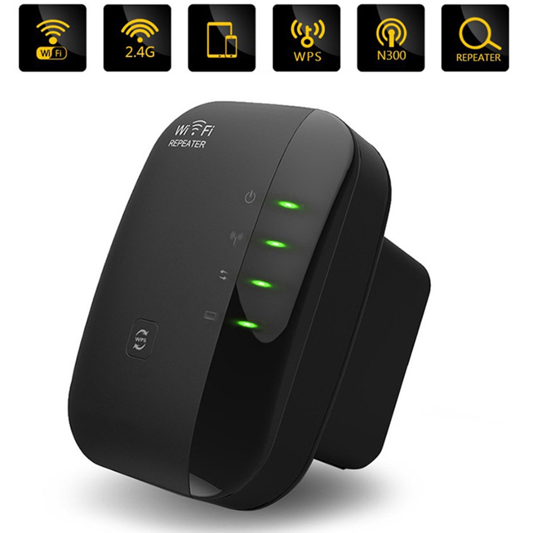 MAYITR 1pc High Speed WiFi Range Extender Portable Wireless Signal Repeater Shockproof Internet Booster Network Router