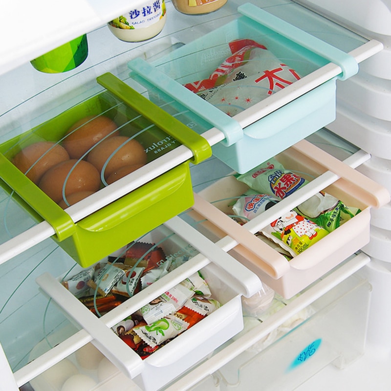 Kreative haushalt kühlschrank kunststoff lagerung korb lebensmittel und getränke schublade Kasten küche kleinigkeiten Abschluss fallen YHJ121303