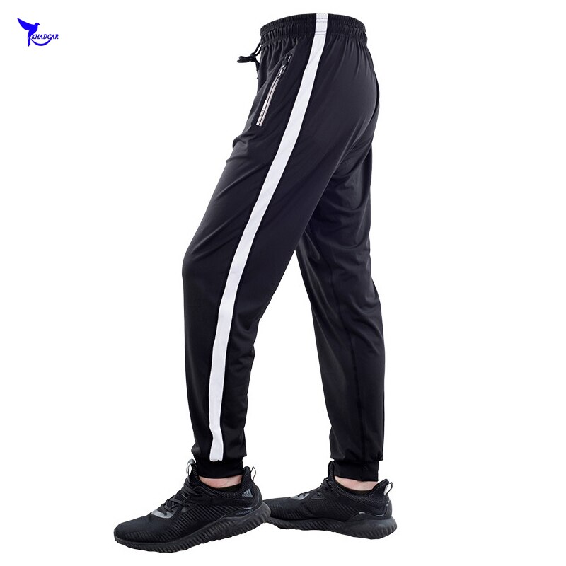 Lente Fitness Jogging Broek Mannen Elastische Ademende Running Joggingbroek Quick Dry Gym Training Rits Zakken Sport Broek