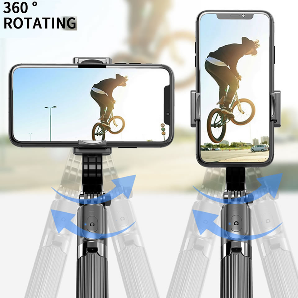 L08 håndholdt greb stabilisator stativ 3 in 1 selfie stick håndtag fjernbetjening selfie stativ til alle smartphones mini stativer