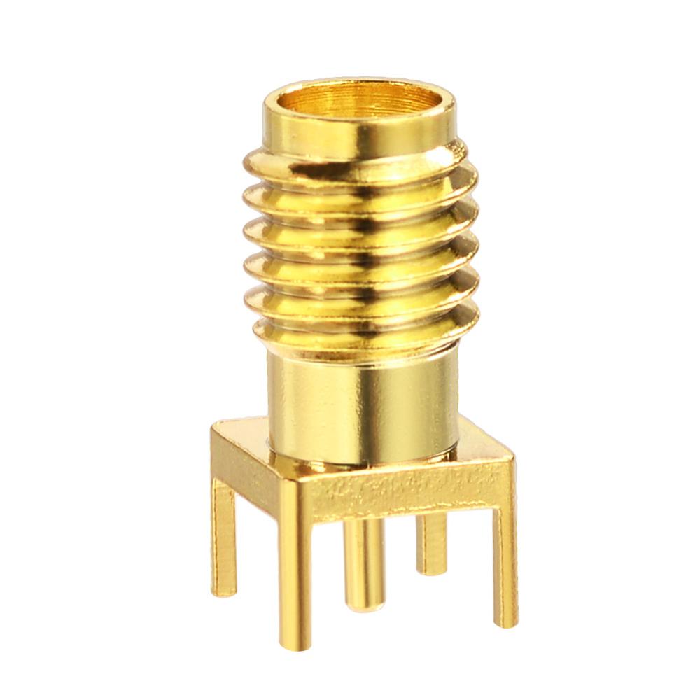 Superbat Ssma Vrouwelijke Connector Thru Hole Verticale Pcb Mount Straight Rf Coaxiale Connector