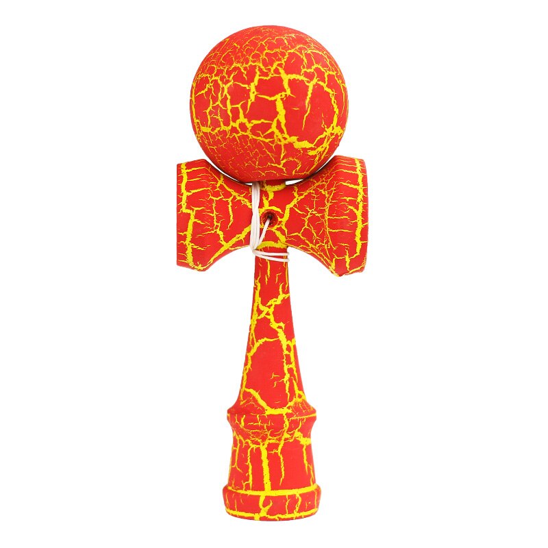 Bola de malabares tradicional de Japón divertida: Red and yel