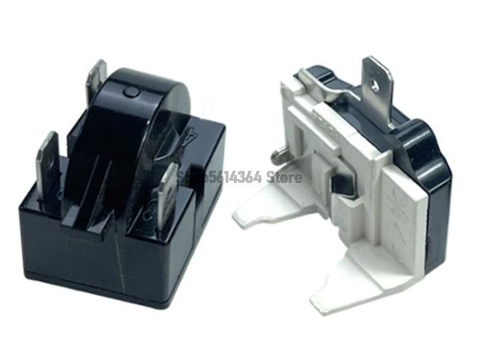 Refrigerator Starter Relay Set 3 Pin 4.7 Ohm PTC With 1/2HP Overload Protector - Universal Fridge Compressor Parts