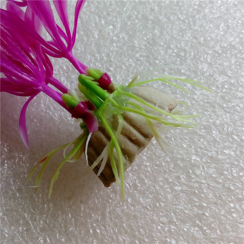 6pcs Underwater Artificial Seaweed Fish Tank Pink Kelp Aquarium Decoration Submarine Ocean Scene Water Plant Ornament