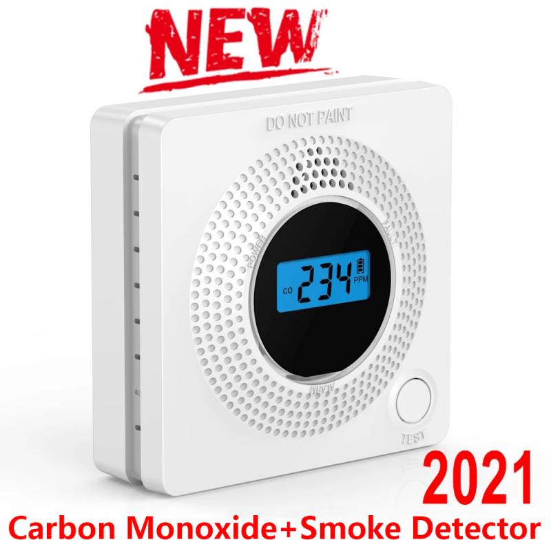 Combinatie Rookmelder En Koolmonoxide Detector Met Display, Batterij Operated Rook Co Alarm Detector Sensor