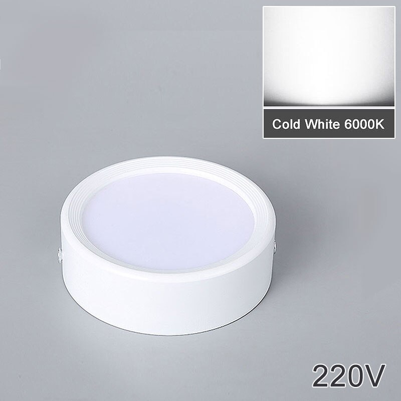 Opbouw 12W 9W 7W 15W Led Downlight Plafond Lampen Ultradunne Driverless Led Spot Lights 220V Plafond Armaturen Verlichting