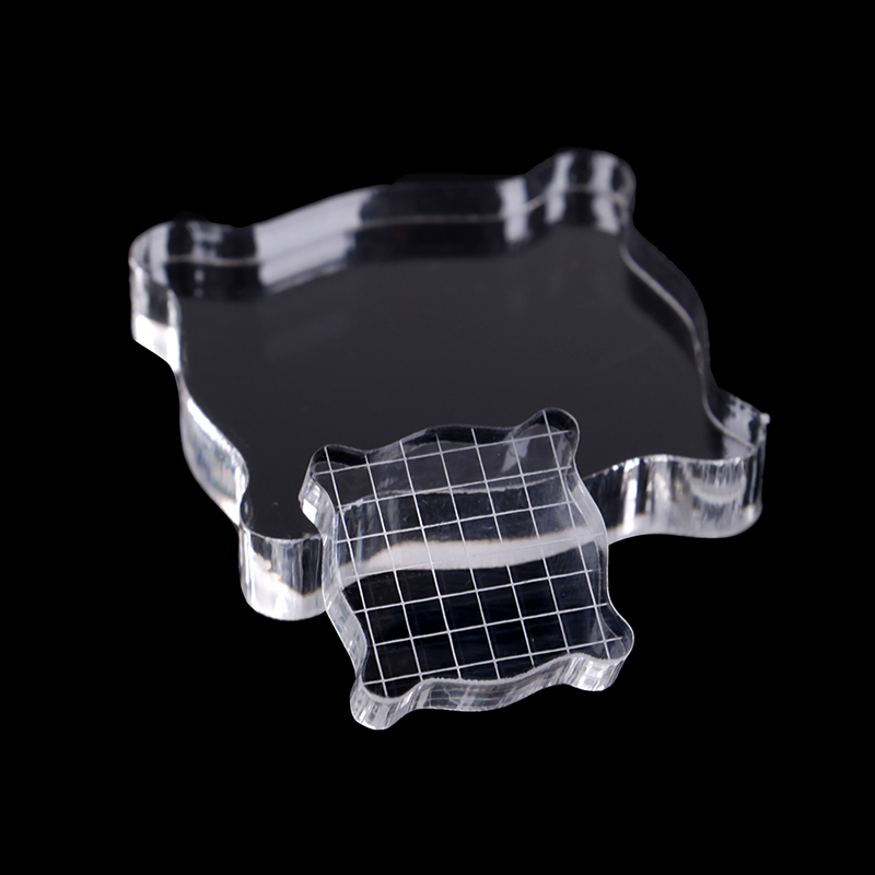 1pc Clear Acrylic Stamping Tools for Scrapbooking DIY Crafts Stamps Making Block Handle Stamping Photo Album Decor
