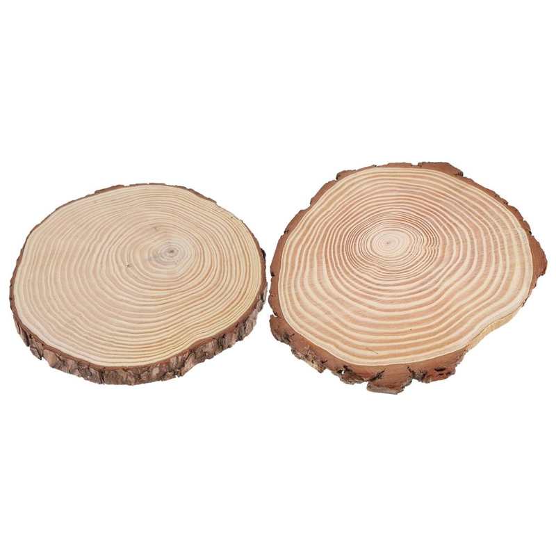 Hout Plakjes Met Schors Natuurlijke Hout Plakjes Unfinished Hout Cirkels Ornamenten Onregelmatige Hout Plakjes Met Schors Hout Cirkels