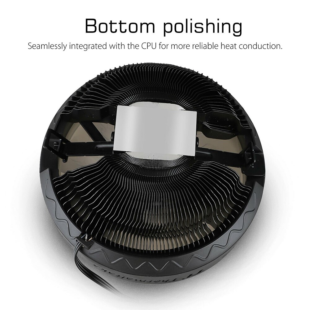 RGB 5-Color LED CPU Cooler Fan Aluminum Heatsink For Intel LGA1156/1155/775/1150 AMD /FM1/FM2/FM2+/AM2/AM2+/AM3+/AM4