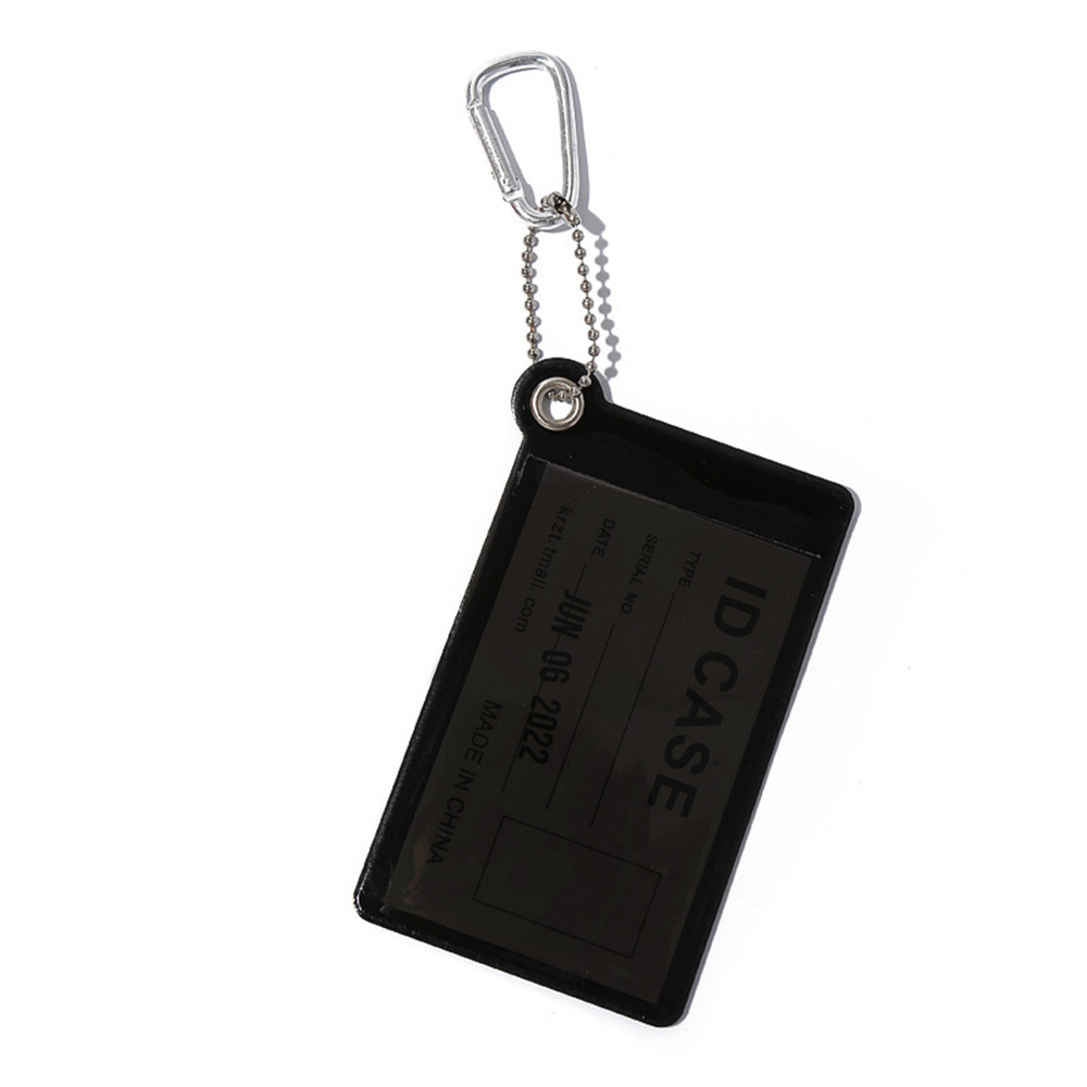 PVC Transparent ID IC Credit Card Holder Protector Case Clear Badge Holder Working Permit Sleeve Cover for Students Workers
