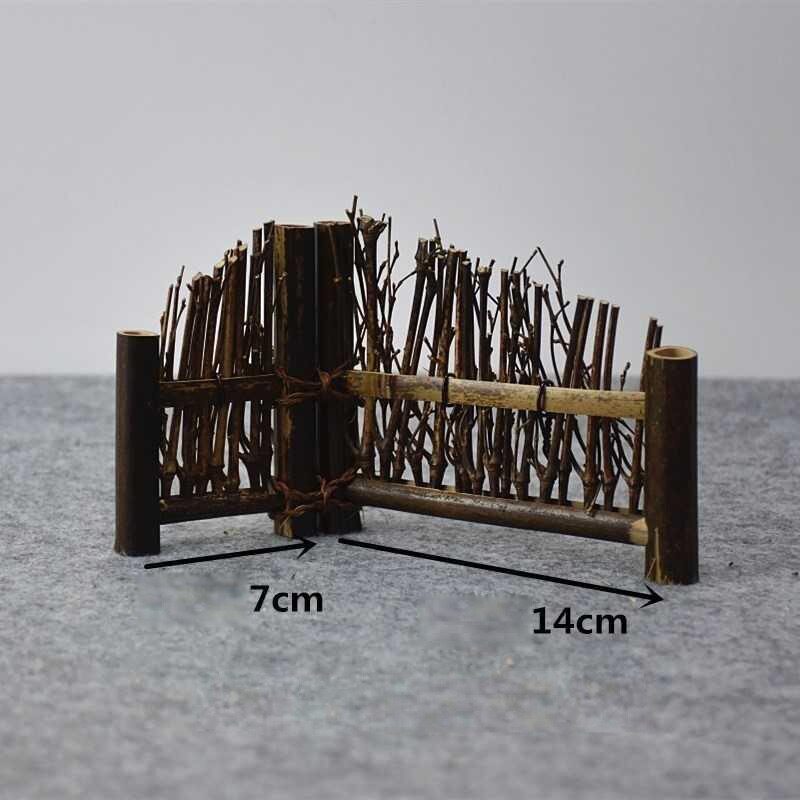 Purple Bamboo Fence Screen Tea Pet Fence Fence Photography Background Tea Table Decoration Tea Ceremony Accessories