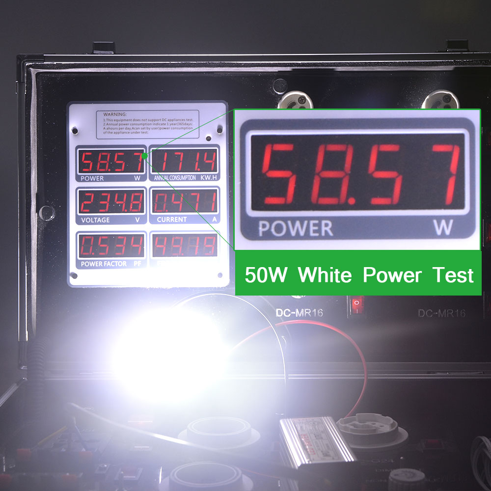 1 Uds. De potencia completa 10W 20W 30W 50W Chip integrado de alta potencia LED Chip DIY lámpara LED soporte de cobre para foco reflector de bombilla